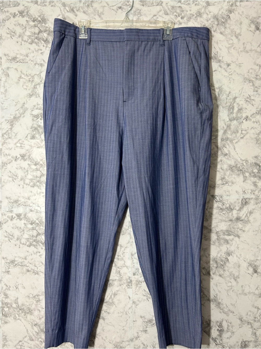 Banana Republic Blue Pinstripe Trousers